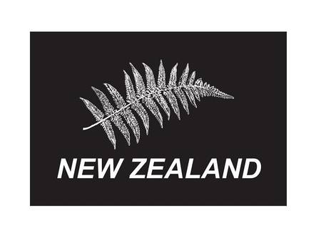 NEW ZEALAND FERN FLAG