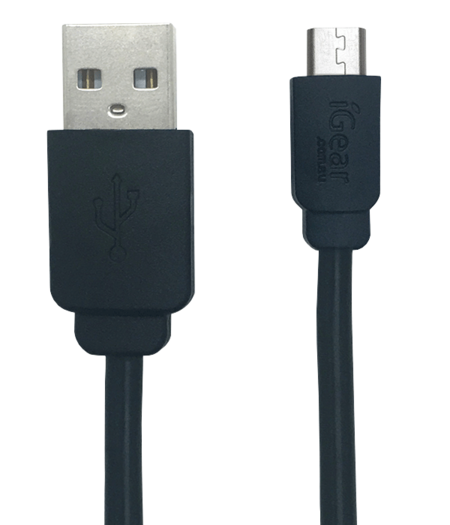 USB TO MICRO USB CABLE - 1M - BLACK*