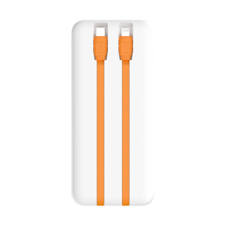 POWER BANK 10,000mAh WITH 8 PIN and TYPE C LEADS ATTACHED