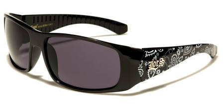 LOCS SUNGLASSES (BANDANA OUTSIDE ARM BLACK)