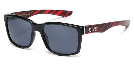 LOCS SUNGLASSES (RED PRINT ON ARM)