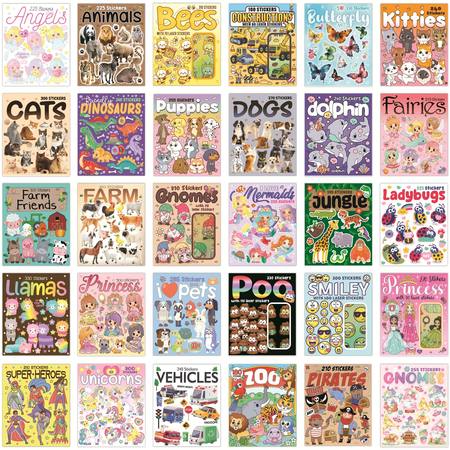 BOOK OF KIDS STICKERS - PRICE IS FOR EACH BOOK - 30 books in a carton