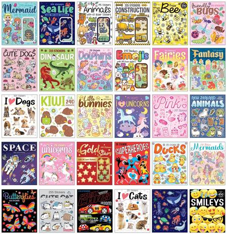 Buy BOOK OF KIDS STICKERS - PRICE IS FOR EACH BOOK - 30 books in a carton in NZ. 