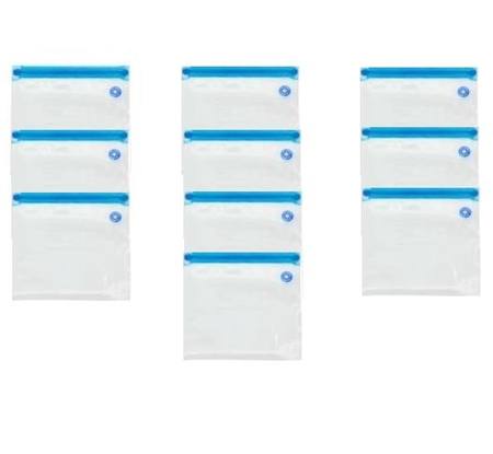 PACK OF 10 BAGS, SIZE 21cm X 22cm