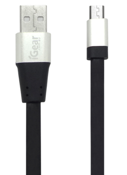 USB TO MICRO USB CABLE - ALLOY TIP - 1M - BLACK*