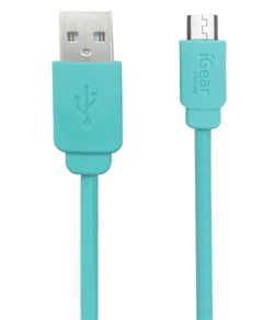 USB TO MICRO USB CABLE - 1M - AQUA*