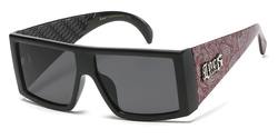 LOCS SUNGLASSES (BANDANA OUTSIDE ARM RED) +