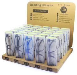 DISPLAY WITH 30 ASSORTED READING GLASSES